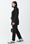 Two Pocket Zippered Suit Black - 6