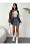Women's Zippered Hooded Plain Cardigan - Minimalism and Quality Together