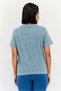 Women Sportswear Fit Short Sleeve Outdoor T-Shirt, Slate Green - 3