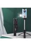 Self-Extending Selfie Stick with Built-in LED Light and Remote Control, Desktop Tripod (Lisinya) LSELDR06