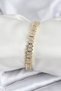 Brass Vip Series Gold Color Zircon Stone Women's Bracelet -