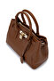 Women's Faux Leather Camel Shoulder Bag - 6
