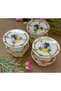 Porcelain Hand Painted Stand Lokumluk Set - 4