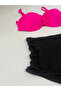 Women's Fuchsia Thin Strap 3 Piece Bikini Set Hzl25S-Lc216 - 7