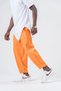 Men's Orange Elastic Waist and Cuffs Loose Fit Jogger Sweatpants Hzl24S-Mxc8989-341 - 3