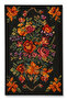 سجادة ديكور بنمط أسود على شكل زهرة من موسو mosso707Black - 2
