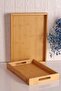 Bambum Marbella - Set of 2 Bamboo Patterned Trays Medium Small - 2