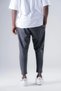 Men's Smoked Rope Tie Straight Cut Pocketed Pants Sweatpants Hzl24S-Mxc8948-321 - 3
