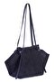 Ange Large Volume Leather Suede Shoulder Bag - 2