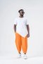 Men's Orange Elastic Waist and Cuffs Loose Fit Jogger Sweatpants Hzl24S-Mxc8989-341 - 2
