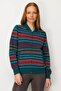 Women's Judge Collar Jacquard Wool Cardigan Early 20Th Century - 5