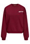 Kadin Baskili Sweatshirt - Ruby