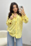 Women's Buttoned Butter Yellow Tassel Detailed Shirt - 2