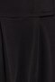Women's Regular Fit Classic Cut Velcro Closure Wide Leg Black Trousers - 6
