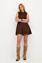 Suede Mini Dress E17545