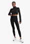 W0343 Black Defactofit Slim Fit Slim-Fit Zippered Stand-Up Collar Soft Fuzzy Inside Stretchy Fabric U - 2