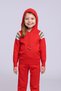 Knitwear Unisex Hooded Stripe Detailed Set Red - 3