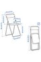 VIHALS Folding chair, white - 8