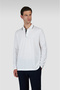 Men's Woven Cotton Lyocell Polo Shirt