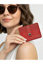 Genuine Leather Mini Red Card Holder