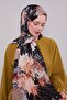 Black Batik Pattern Twill Shawl