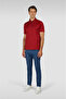 Men's Woven Cotton Zip-Up Polo Shirt - 4