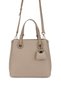 Women's Faux Leather Taupe Shoulder Bag