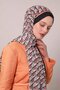 Black-Orange Zigzag Pattern Club Shawl