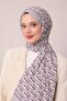 Purple Zigzag Pattern Club Shawl - 2