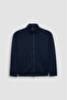 Men's Woven Cotton Nylon Zipped Sweatshirt - 6