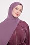Violet Plain Sandy Shawl - 2
