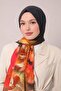 Navy Blue Floral Striped Cotton Shawl - 3