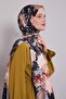 Black Batik Pattern Twill Shawl - 3