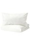 NATTJASMIN Duvet cover and pillowcase, white, 150 x 200/50 x 80 cm