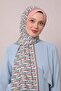 Salmon Zigzag Pattern Club Shawl - 3