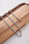Steel Figaro Men's Chain Necklace 6mm Non-Tarnish - 4