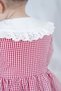 Baby Girl Dress Gingham Cherry Red Birthday Party Wedding Special Occasion Girls' Casual Dress - 7