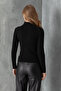 Turtleneck Knitwear Women's Sweater – Fit Striped Winter Sweater |   100% Wool - Soft Textured Sweater - 3