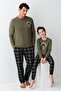 Father and Son Plaid Pajama Set Combination, Men's and Children's Pajamas Sold Separately