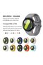 No Gap For Samsung Galaxy Watch 7 6 5 4 Band 40mm 44mm,20mm Soft Silicone Sport Bands- White - 2