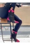 DORİ BLACK FUCHIA LEATHER DALLAS WESTERN BOOTS - 2