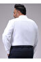Plus Men White Regular Fit Solid Formal Shirt - 3