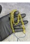 Yellow Glass Beads Natural Stone String (There Are 50 Beads in a String)