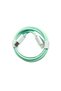 Type C to Type C macaron braided cable + green + 1m - 2