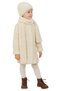 Knitwear Girl's Cardigan, Scarf, Beanie 3-Piece Set Bone - 2