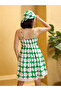 Green Polka Dot Strappy Mini Dress - 4