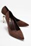 Hudson Brown Suede Women's Heeled Shoes