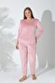 Women's Plus Size Velvet Winter Pajama Set