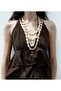 Brand Model Gold Triple Sequin Necklace