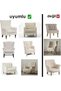 Bürümcük Sofa Cover, Armchair Cover, Single Seat, with Skirt, Elastic, Flexible, Washable - 3